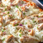Chicken Alfredo Pizza First Image