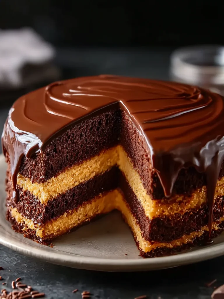 Classic Ding Dong Cake with Rich Chocolate Ganache: An Incredible 5-Step Recipe First Image