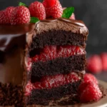 Gluten Free Raspberry Chocolate Cake First Image