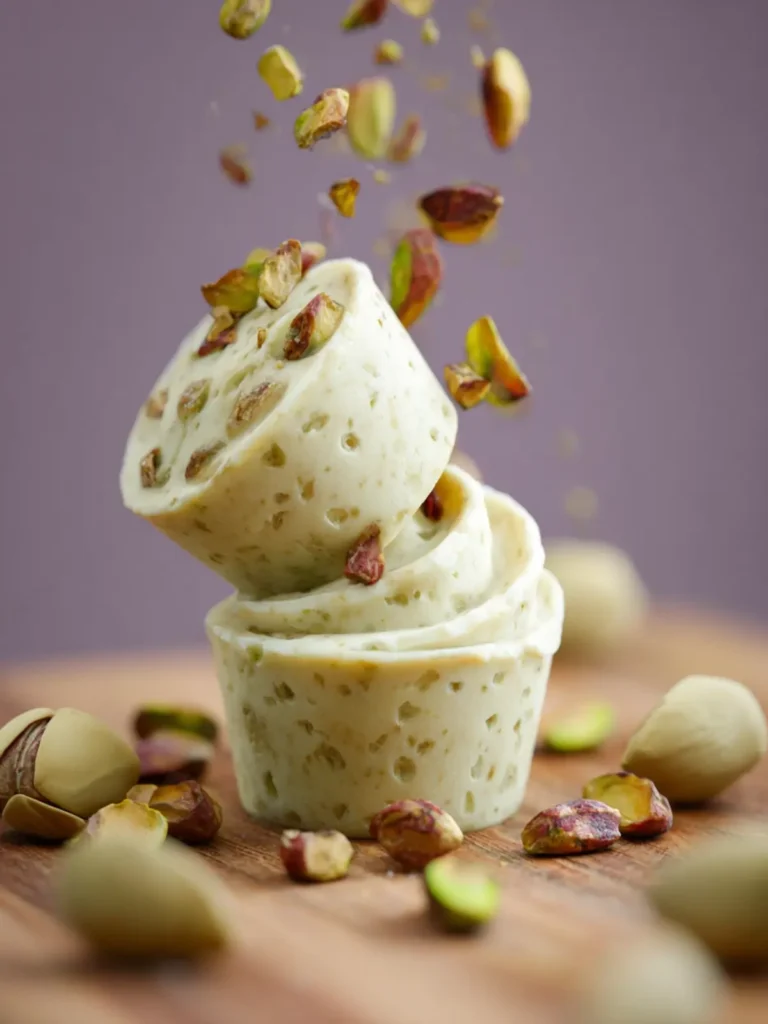 Pistachio frozen yogurt bites First Image