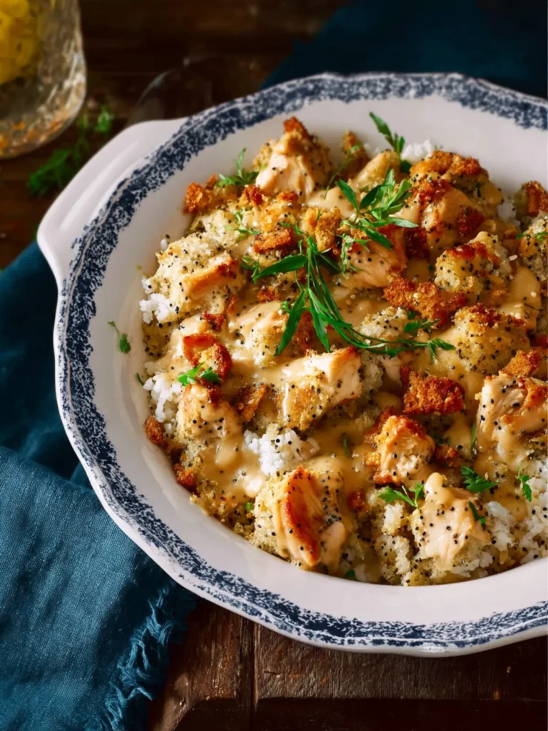 Poppy Seed Chicken Casserole First Image