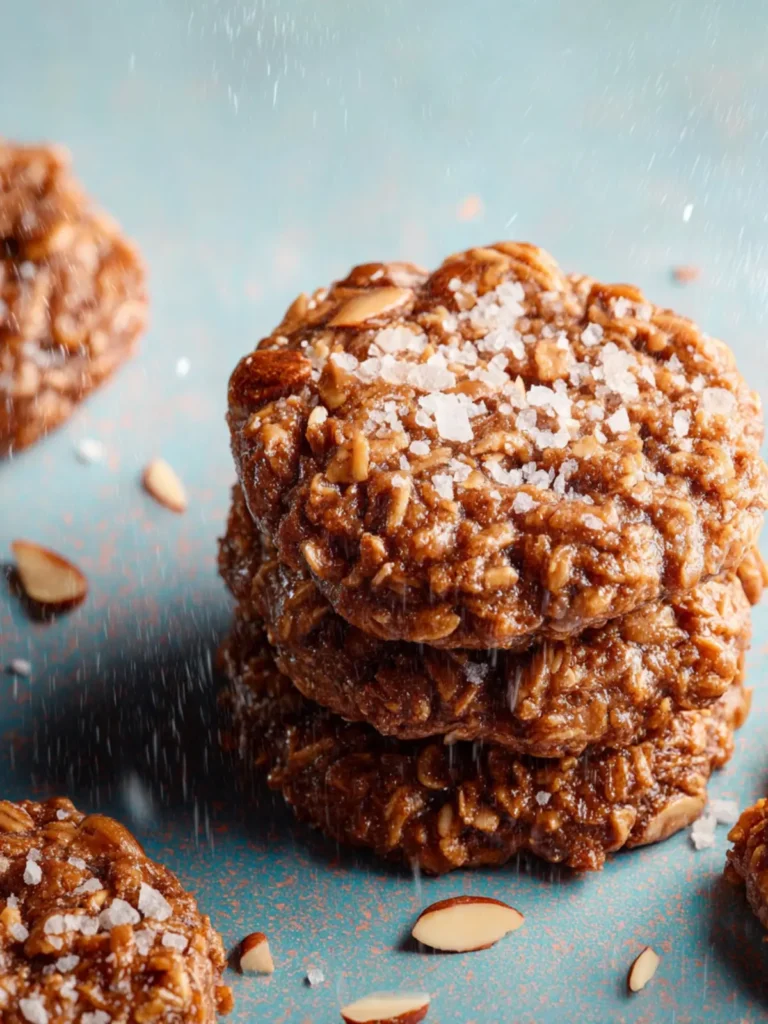 Salted Almond Butter No-Bake Cookies First Image