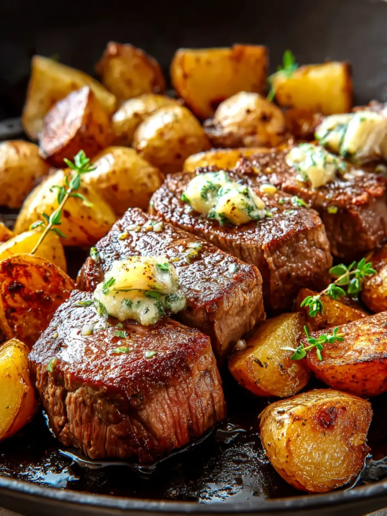 Savor Sirloin Steak with Garlic Butter Potatoes Recipe First Image