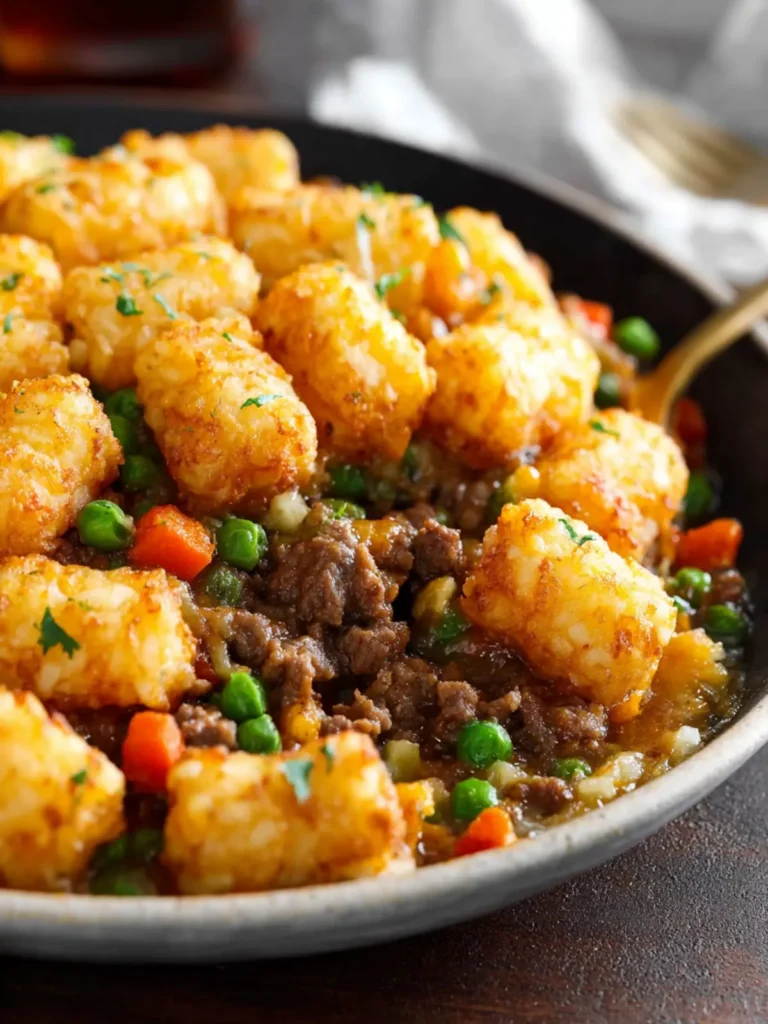 Shepherd’s Pie Tater Tot Casserole First Image