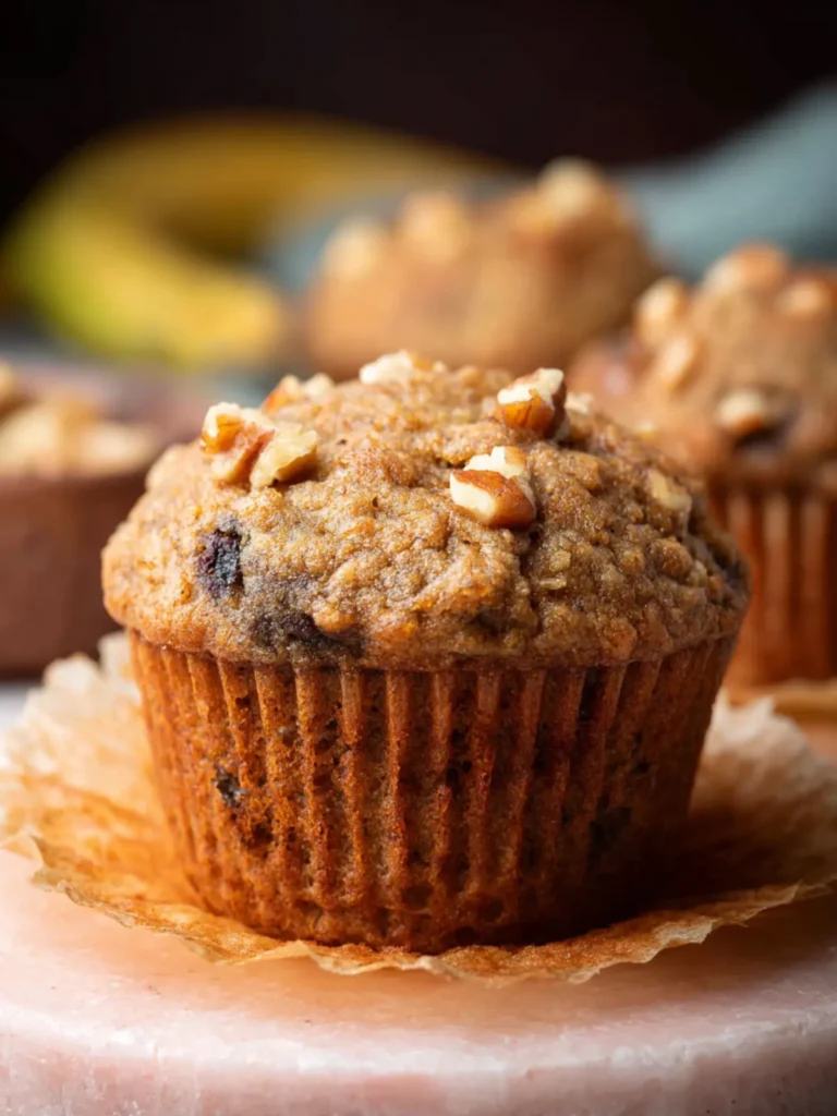 Vegan Banana Nut Muffins First Image