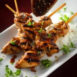 Asian Chicken Skewers with Honey Garlic Sauce First Image