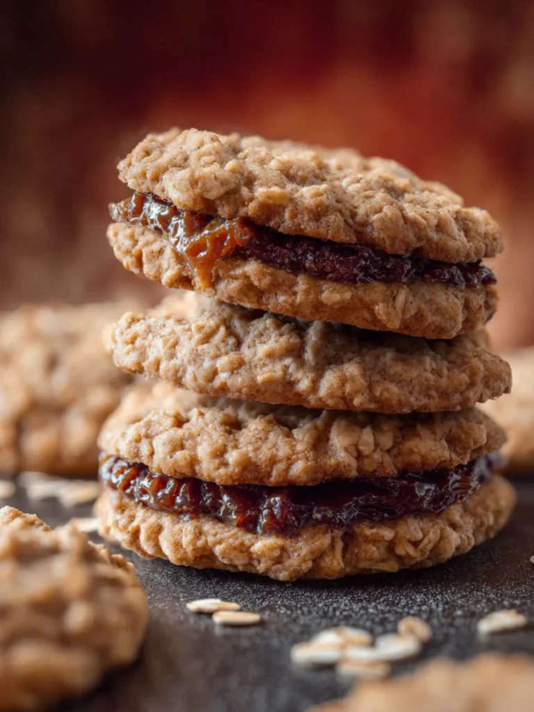 Date Filled Oatmeal Cookies First Image