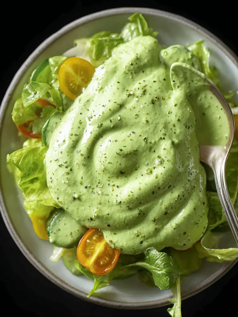Easy Avocado Green Goddess Dressing with Greek Yogurt First Image