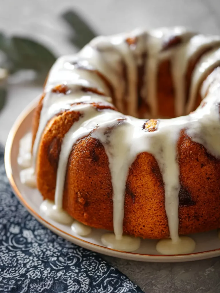 Easy Cinnamon Roll Bundt Cake First Image