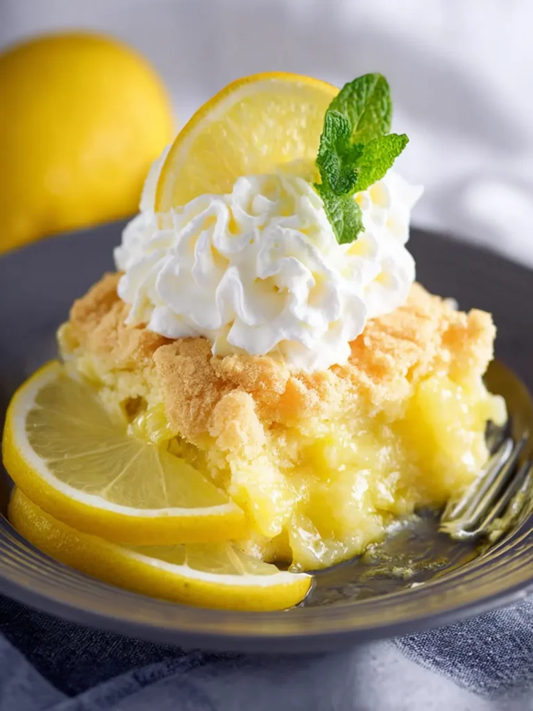 Easy Lemon Dump Cake with Cream Cheese First Image