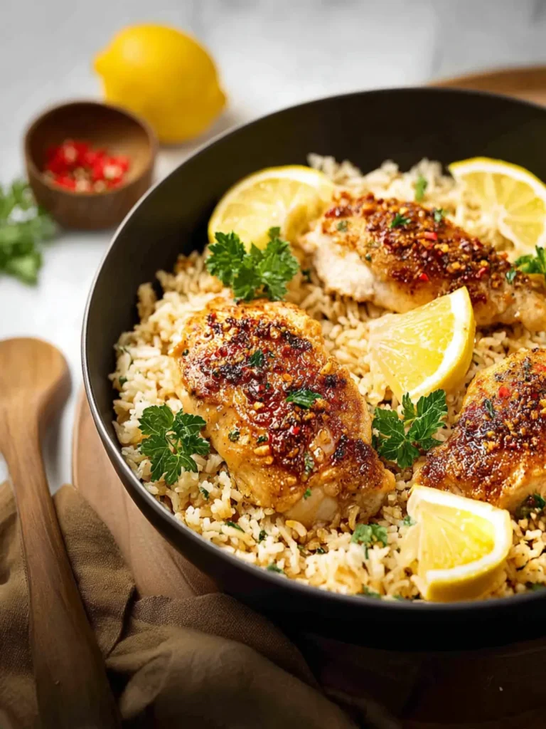 Lemon Chicken and Rice First Image