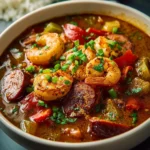 Cajun Shrimp Sausage Gumbo First Image