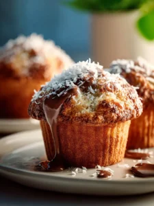 Nutella Coconut Muffins First Image