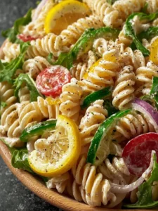 creamy lemon pasta salad First Image