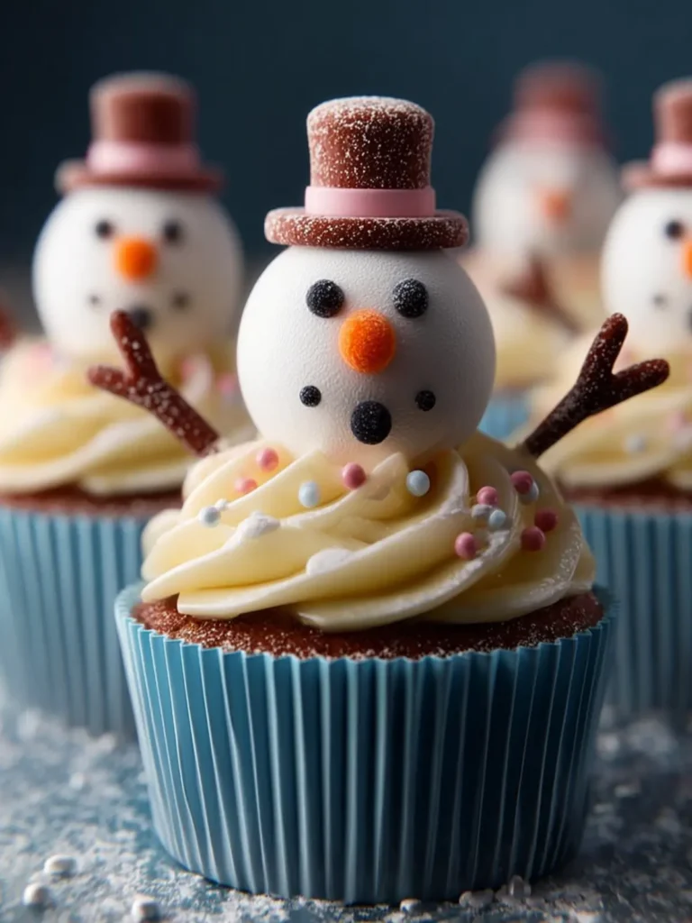 snowman cupcakes First Image